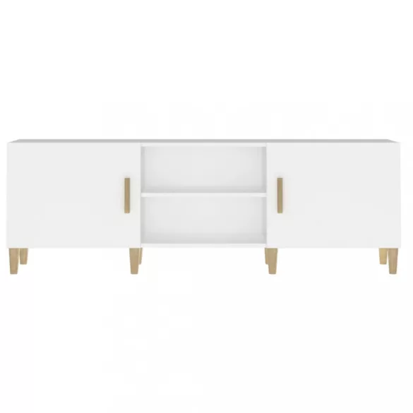 fehér szerelt fa TV-szekrény 150 x 30 x 50 cm