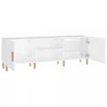 fehér szerelt fa TV-szekrény 150 x 30 x 50 cm