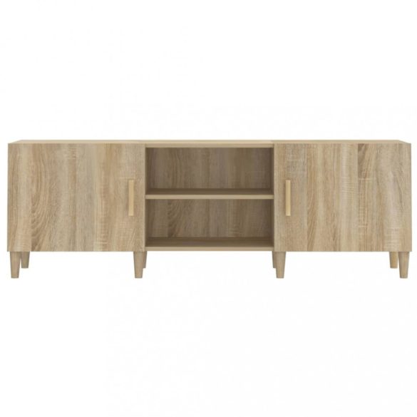 sonoma tölgy színű szerelt fa TV-szekrény 150 x 30 x 50 cm