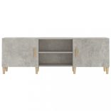 betonszürke szerelt fa TV-szekrény 150 x 30 x 50 cm