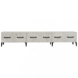 betonszürke szerelt fa TV-szekrény 150 x 34,5 x 30 cm