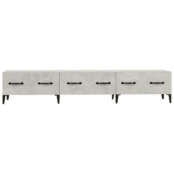 betonszürke szerelt fa TV-szekrény 150 x 34,5 x 30 cm