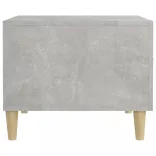 2 db betonszürke szerelt fa dohányzóasztal 50 x 50 x 40 cm
