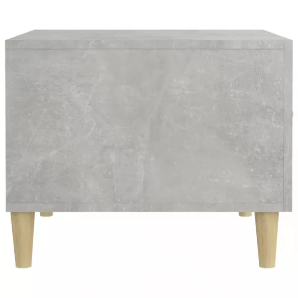 2 db betonszürke szerelt fa dohányzóasztal 50 x 50 x 40 cm