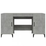 betonszürke szerelt fa íróasztal 140 x 50 x 75 cm