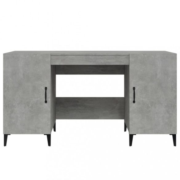 betonszürke szerelt fa íróasztal 140 x 50 x 75 cm