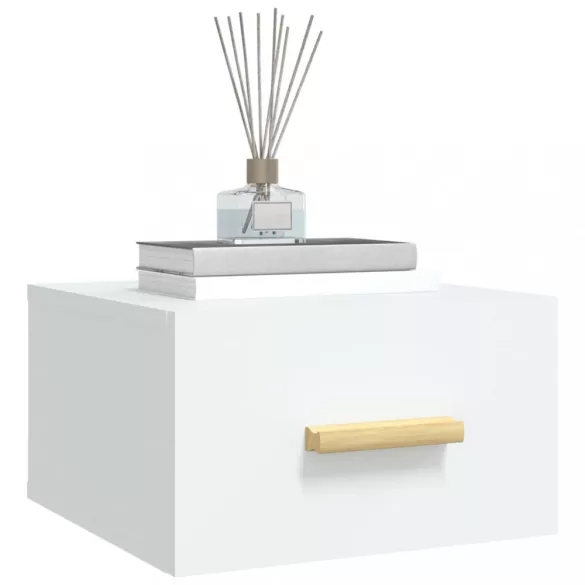 fehér falra szerelhető éjjeliszekrény 35 x 35 x 20 cm