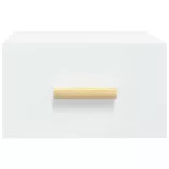 2 db fehér falra szerelhető éjjeliszekrény 35x35x20 cm