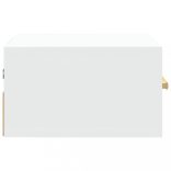 2 db fehér falra szerelhető éjjeliszekrény 35x35x20 cm