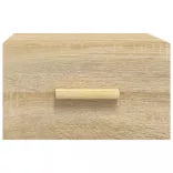 sonoma tölgy színű falra szerelhető éjjeliszekrény 35x35x20 cm