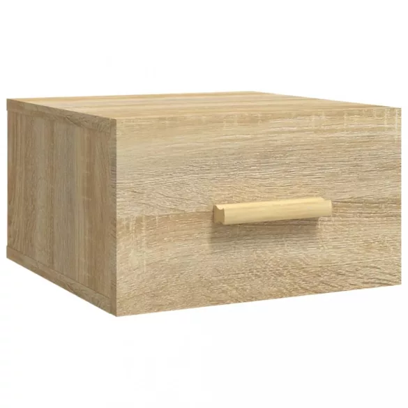 2 db sonoma tölgy falra szerelhető éjjeliszekrény 35x35x20 cm