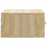 2 db sonoma tölgy falra szerelhető éjjeliszekrény 35x35x20 cm