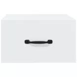 fehér falra szerelhető éjjeliszekrény 35x35x20 cm
