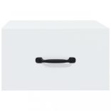 2 db fehér falra szerelhető éjjeliszekrény 35x35x20 cm