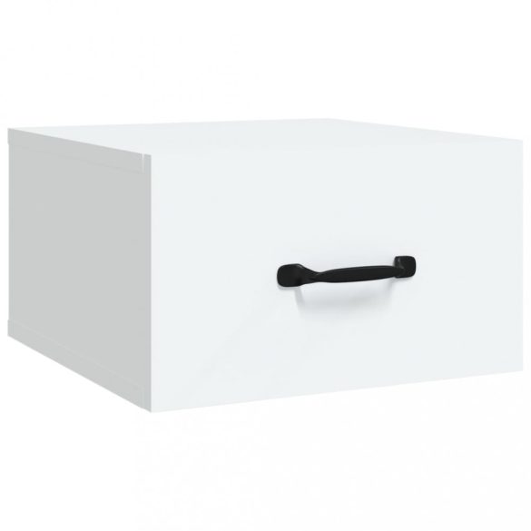 2 db fehér falra szerelhető éjjeliszekrény 35x35x20 cm