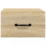 sonoma tölgy színű falra szerelhető éjjeliszekrény 35x35x20 cm