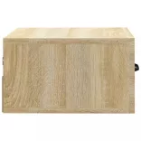 sonoma tölgy színű falra szerelhető éjjeliszekrény 35x35x20 cm