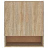 sonoma tölgy színű szerelt fa faliszekrény 60 x 31 x 70 cm