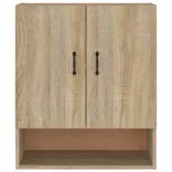 sonoma tölgy színű szerelt fa faliszekrény 60 x 31 x 70 cm