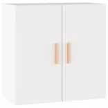 fehér szerelt fa faliszekrény 60 x 30 x 60 cm