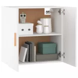 fehér szerelt fa faliszekrény 60 x 30 x 60 cm