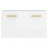 magasfényű fehér szerelt fa faliszekrény 60 x 36,5 x 35 cm