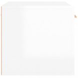 magasfényű fehér szerelt fa faliszekrény 60 x 36,5 x 35 cm