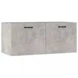 betonszürke szerelt fa faliszekrény 80 x 36,5 x 35 cm