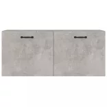 betonszürke szerelt fa faliszekrény 80 x 36,5 x 35 cm