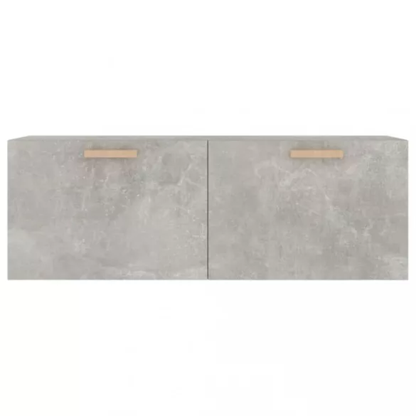 betonszürke szerelt fa faliszekrény 100 x 36,5 x 35 cm