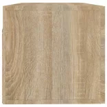 sonoma tölgy színű szerelt fa faliszekrény 100 x 36,5 x 35 cm