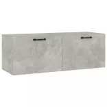 betonszürke szerelt fa faliszekrény 100 x 36,5 x 35 cm