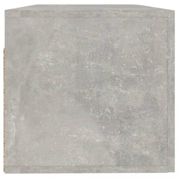 betonszürke szerelt fa faliszekrény 100 x 36,5 x 35 cm