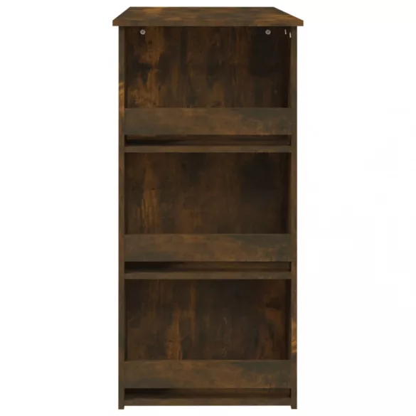 füstös tölgy színű bárasztal tárolópolccal 102 x 50 x 103,5 cm