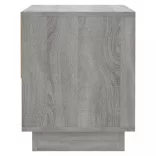 2 db szürke sonoma színű szerelt fa éjjeliszekrény 45x34x44 cm