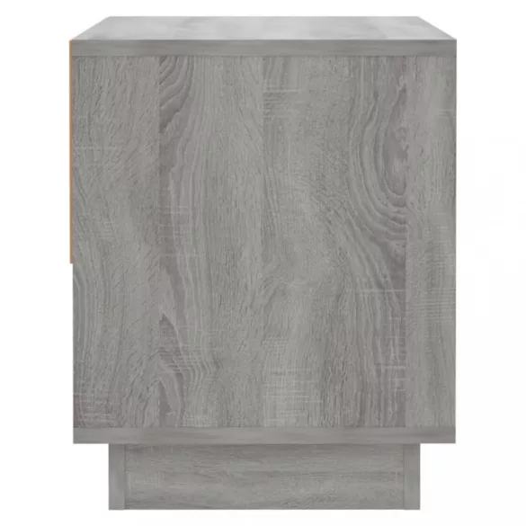2 db szürke sonoma színű szerelt fa éjjeliszekrény 45x34x44 cm
