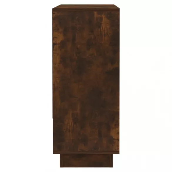 füstös tölgy színű szerelt fa tálalószekrény 97 x 31 x 75 cm