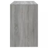 szürke sonoma színű szerelt fa íróasztal 101x50x76,5 cm