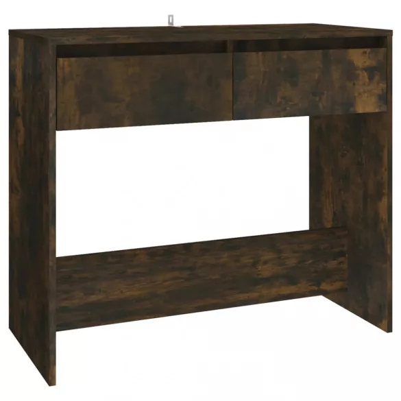 füstös tölgy színű szerelt fa dohányzóasztal 89x41x76,5 cm