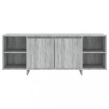 szürke sonoma színű szerelt fa TV-szekrény 130 x 35 x 50 cm