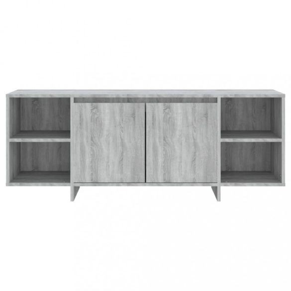 szürke sonoma színű szerelt fa TV-szekrény 130 x 35 x 50 cm