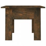 füstös tölgy színű szerelt fa dohányzóasztal 55 x 55 x 42 cm