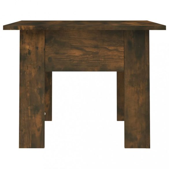 füstös tölgy színű szerelt fa dohányzóasztal 55 x 55 x 42 cm