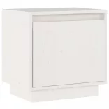 fehér tömör fenyőfa éjjeliszekrény 40 x 30 x 40 cm