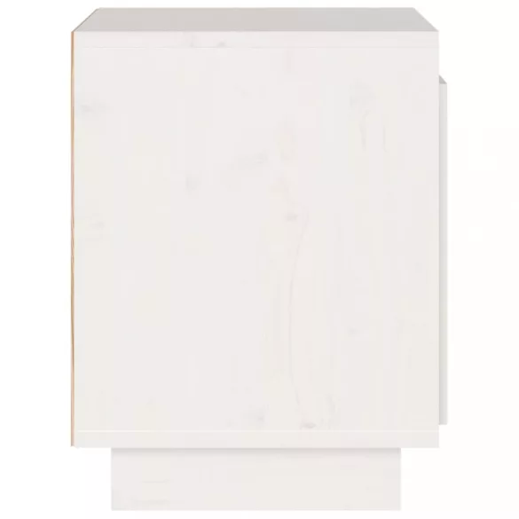 fehér tömör fenyőfa éjjeliszekrény 40 x 30 x 40 cm