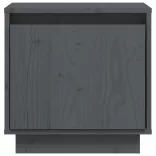 szürke tömör fenyőfa éjjeliszekrény 40 x 30 x 40 cm