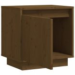 2 darab mézbarna tömör fenyőfa éjjeliszekrény 40 x 30 x 40 cm