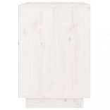 2 db fehér tömör fenyőfa éjjeliszekrény 40 x 35 x 50 cm