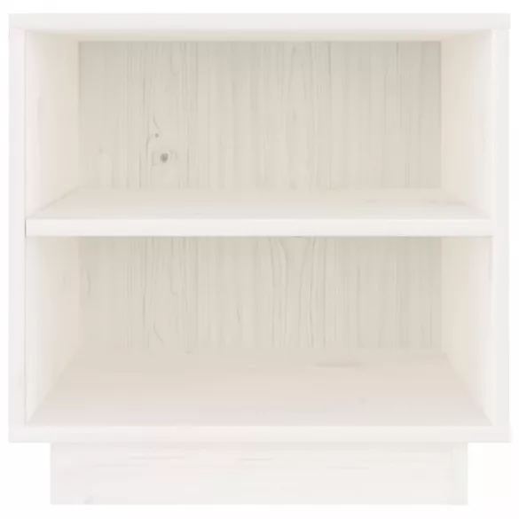 fehér tömör fenyőfa éjjeliszekrény 40 x 34 x 40 cm