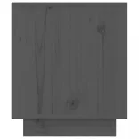 2 db szürke tömör fenyőfa éjjeliszekrény 40 x 34 x 40 cm